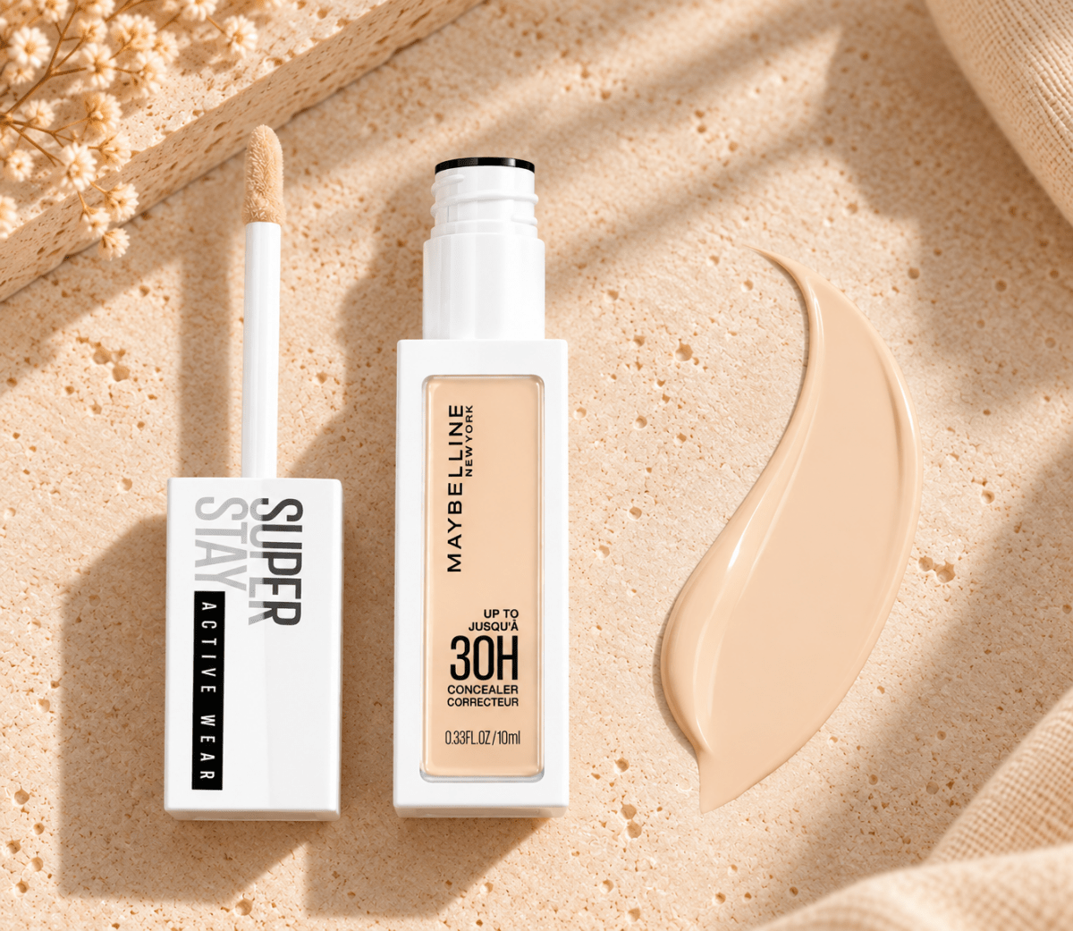 Maybelline New York Super Stay Active Wear – Correcteur Longue Tenue Jusqu'à 30H, Couverture Complète Matifiante - Ayoye Destock