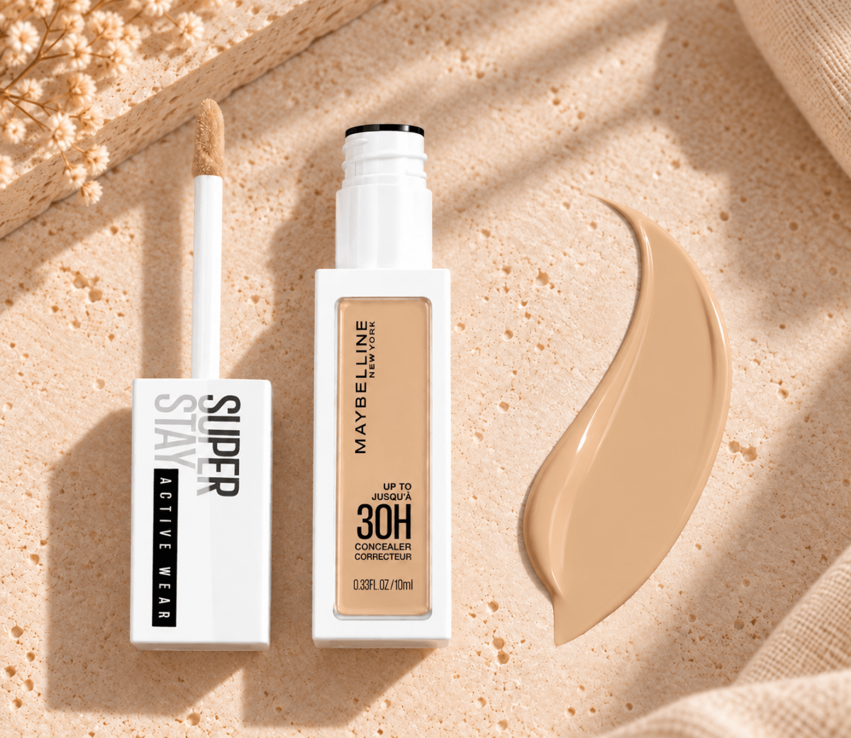 Maybelline New York Super Stay Active Wear – Correcteur Longue Tenue Jusqu'à 30H, Couverture Complète Matifiante - Ayoye Destock