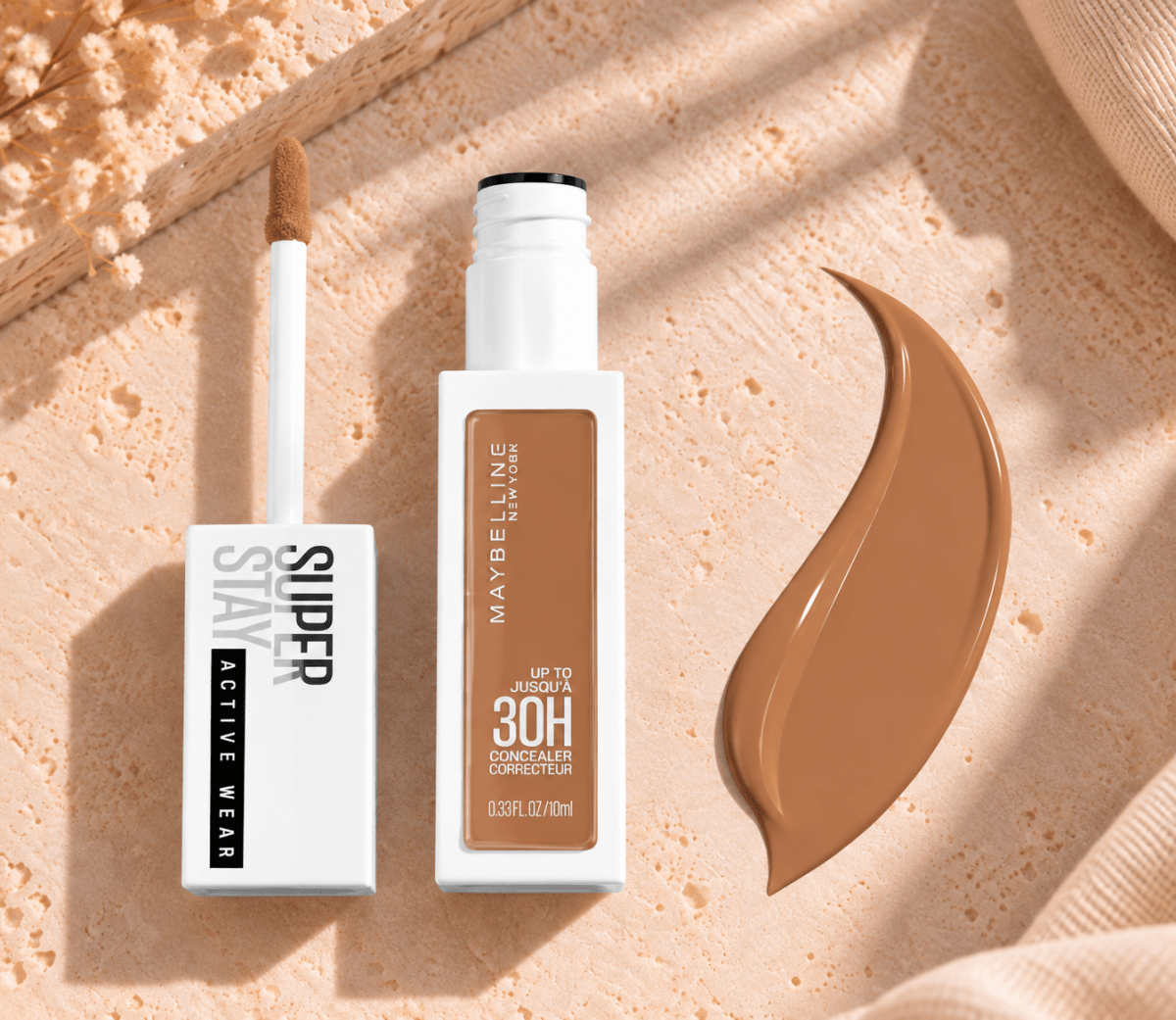 Maybelline New York Super Stay Active Wear – Correcteur Longue Tenue Jusqu'à 30H, Couverture Complète Matifiante - Ayoye Destock