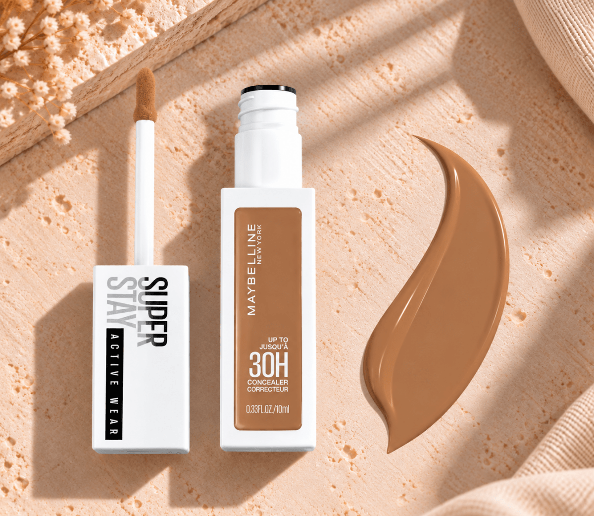 Maybelline New York Super Stay Active Wear – Correcteur Longue Tenue Jusqu'à 30H, Couverture Complète Matifiante - Ayoye Destock
