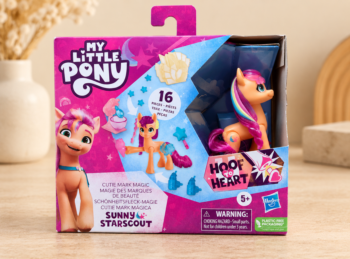 My Little Pony Magie des marques de beauté figurine poney articulée avec accessoires et porte-clés – Jouet Hasbro 16 pièces, 5 ans et plus