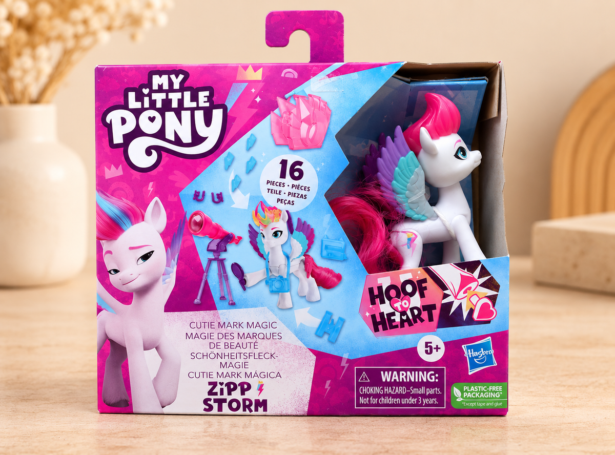 My Little Pony Magie des marques de beauté figurine poney articulée avec accessoires et porte-clés – Jouet Hasbro 16 pièces, 5 ans et plus