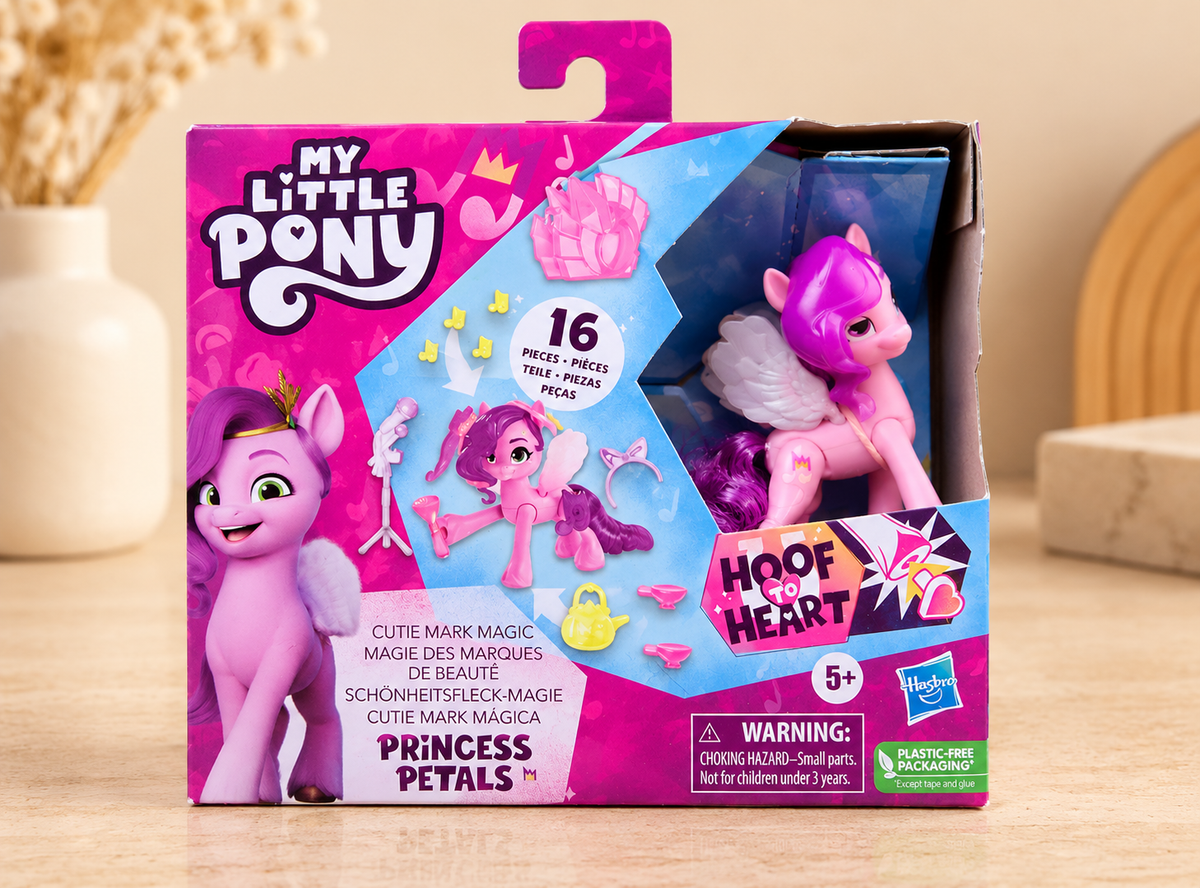 My Little Pony Magie des marques de beauté figurine poney articulée avec accessoires et porte-clés – Jouet Hasbro 16 pièces, 5 ans et plus