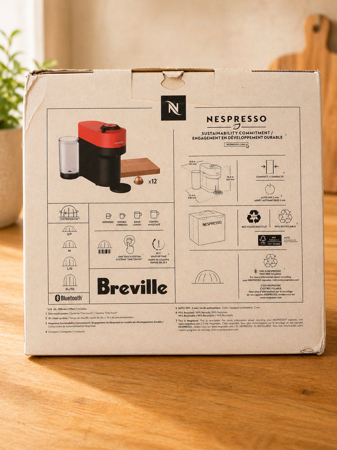 Nespresso Vertuo Pop+ Breville Machine à café à capsules