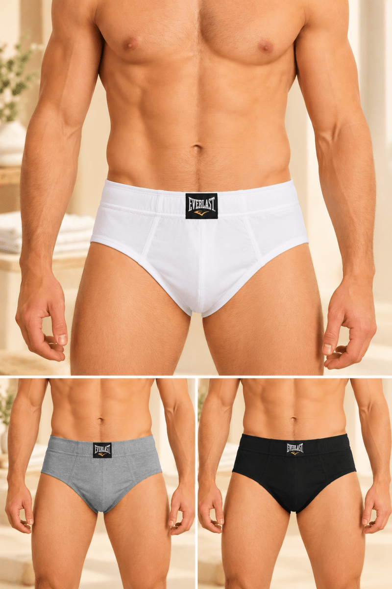 Everlast – Slip Classique en Coton, Couleur Variée, Vendu à l'Unité - Ayoye Destock