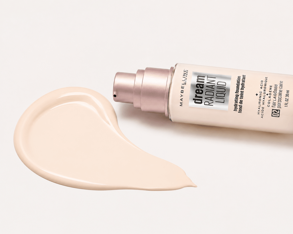 Maybelline New York Dream Radiant Liquid – Fond de Teint Hydratant à l'Acide Hyaluronique et Collagène, Couvrance Moyenne - Ayoye Destock