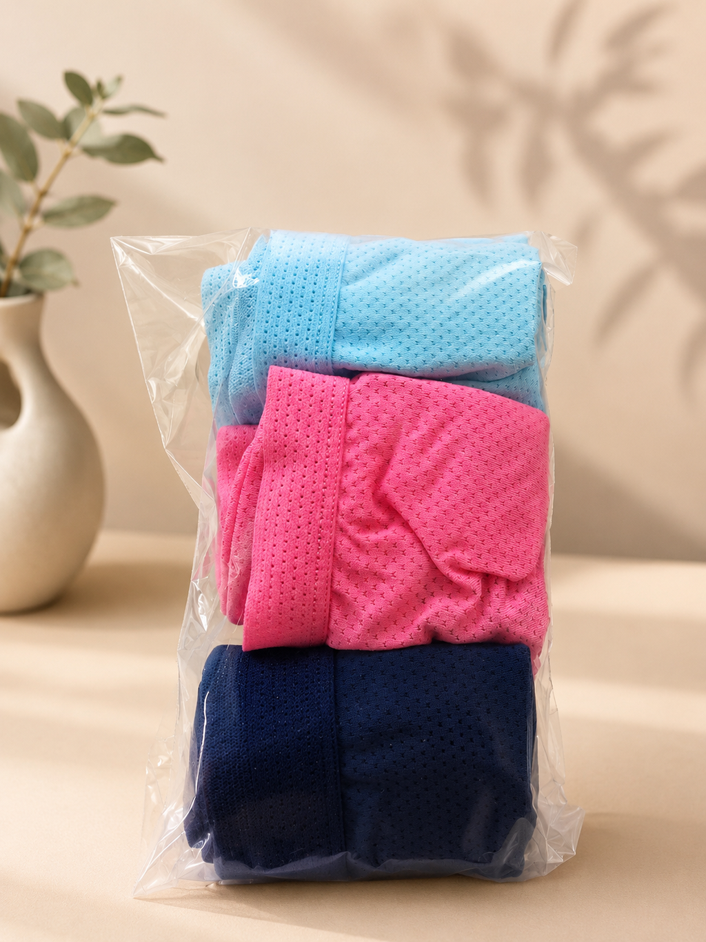 Fit for Me Culottes échancrées en micro-maille respirante pour femme Plus Taille – Paquet de 3