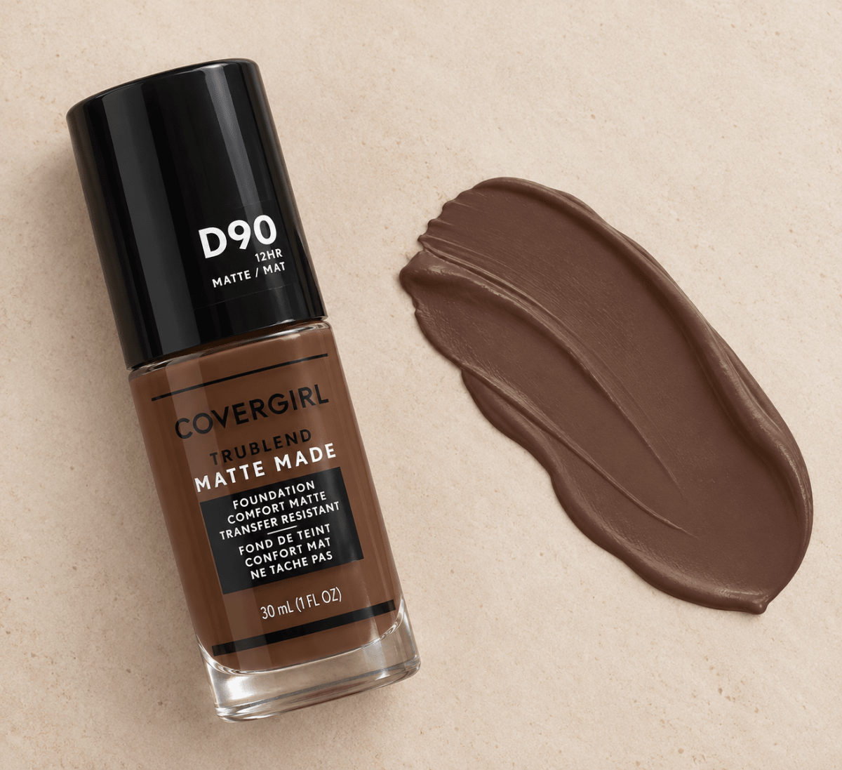 COVERGIRL TruBlend Matte Made fond de teint liquide – Fini mat confort 12 h, sans huile, résistant au transfert - Ayoye Destock