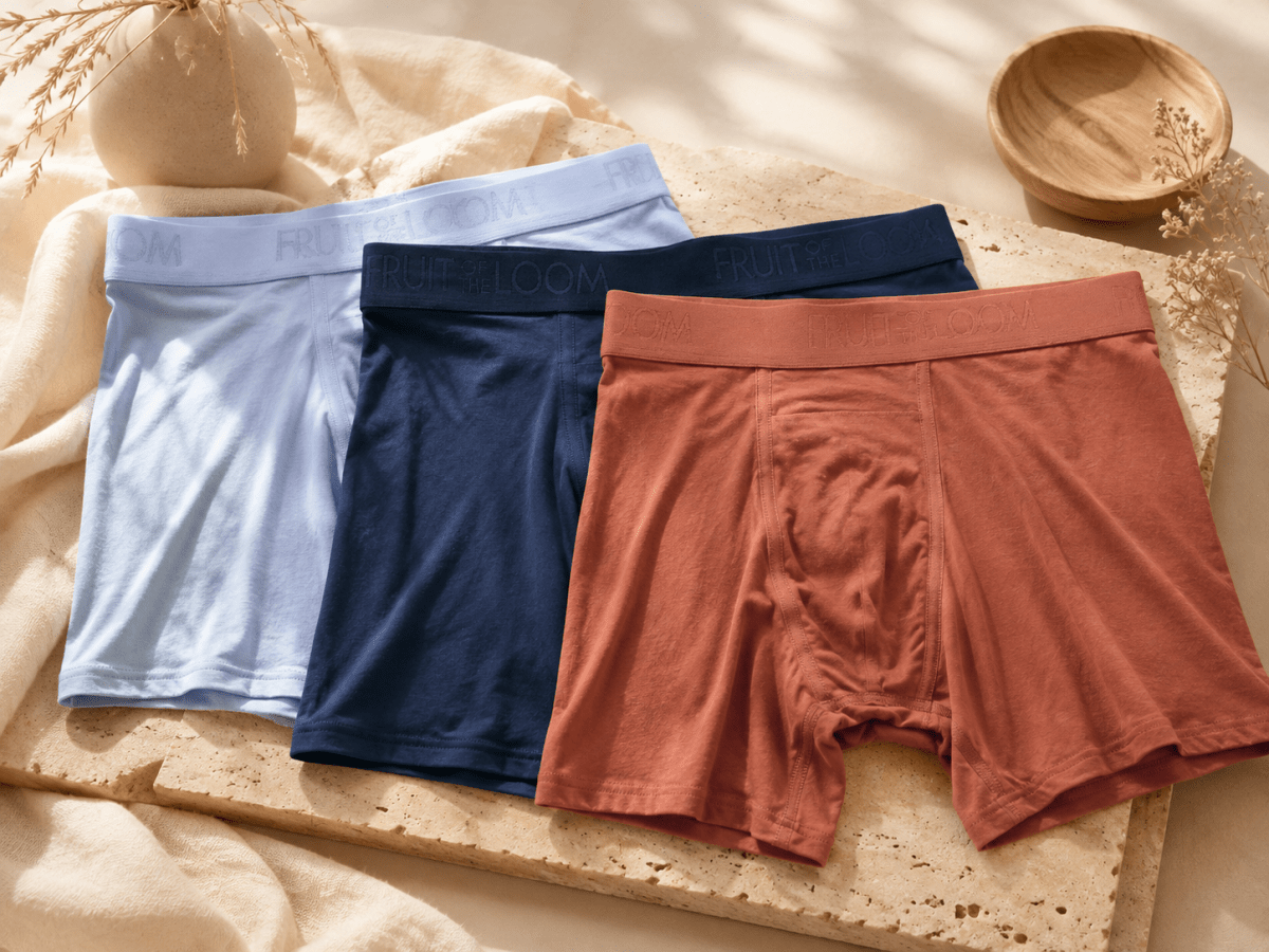 Fruit of the Loom Fruitful Threads – Boxer-short en fibres écoresponsables LENZING™ ECOVERO™, vendu à l'unité - Ayoye Destock