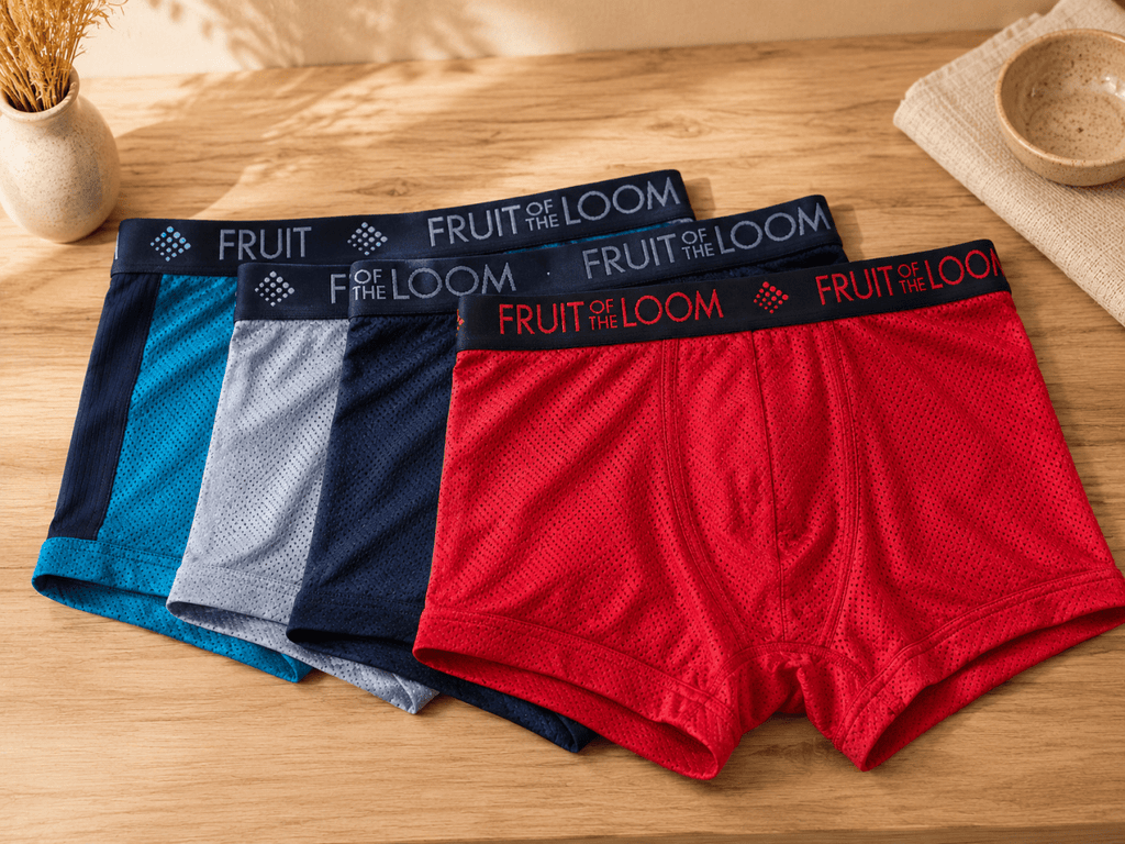 Fruit of the Loom – Boxer brief homme respirant Ultra Flex, vendu à l'unité, couleur variée - Ayoye Destock