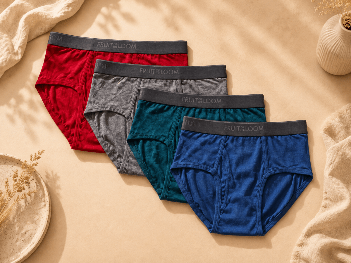 Fruit of the Loom – Slip classique en coton pour homme, couleurs assorties, vendu à l'unité - Ayoye Destock