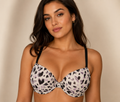 George Soutien-Gorge Pigeonnant en Microfibre pour Femmes – Motif colibris fleuris