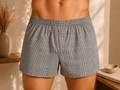 George – Caleçon boxer tissé homme en coton, vendu à l'unité, couleur variée - Ayoye Destock