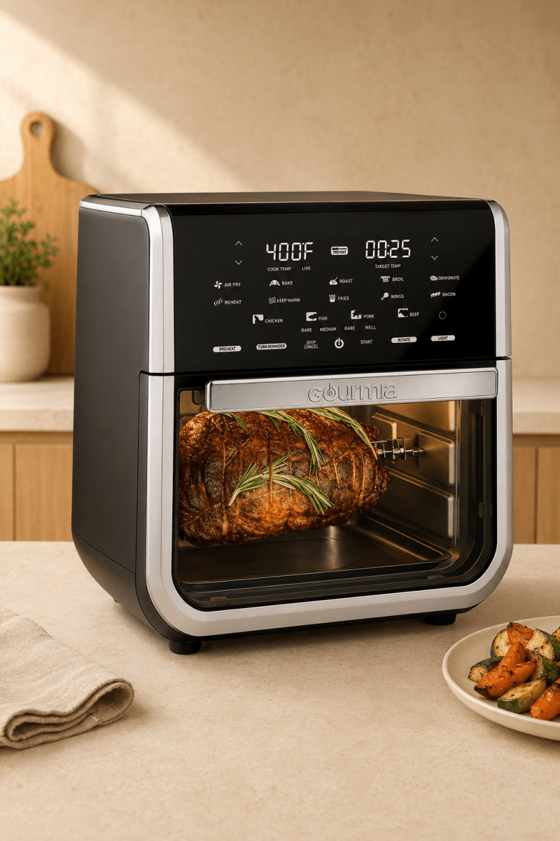 Gourmia All-in-One 14 QT – Friteuse à air chaud, four, rôtissoire et déshydrateur tout-en-un - Ayoye Destock