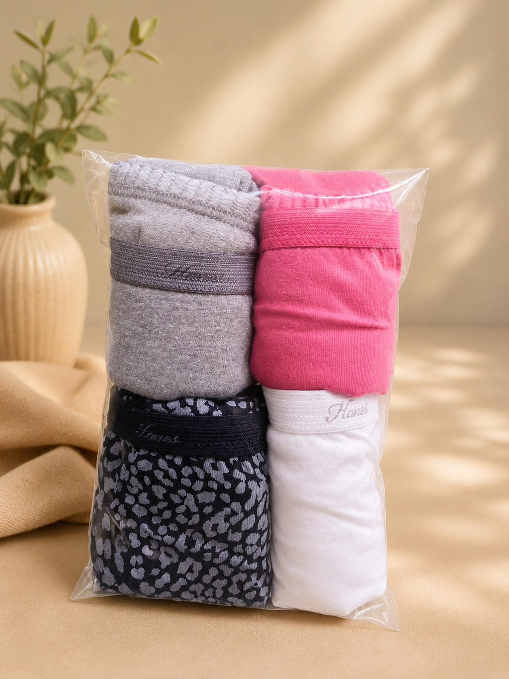Hanes Culottes 100 % coton pour femme – Paquet assorti de 5