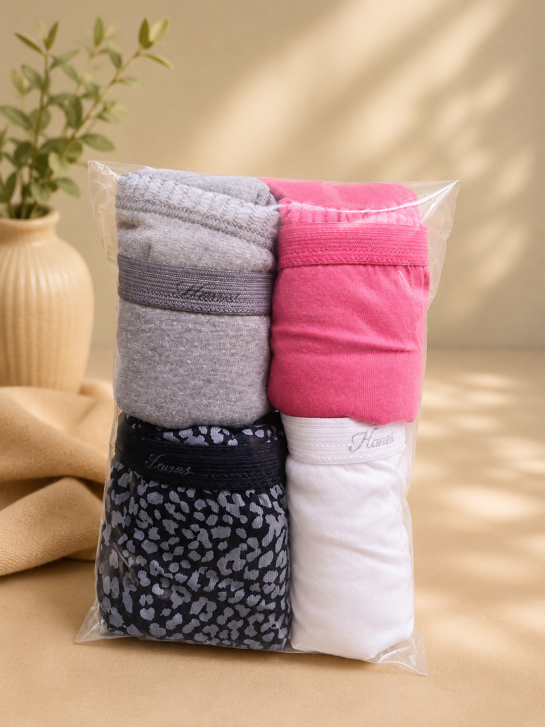 Hanes Culottes 100 % coton pour femme – Paquet assorti de 5