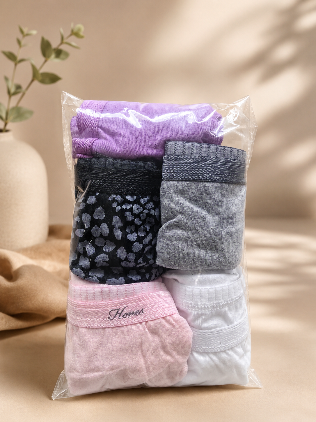 Hanes Culottes 100 % coton pour femme – Paquet assorti de 5
