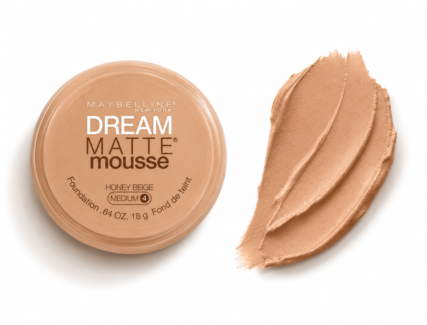 Maybelline New York Dream Matte Mousse – Fond de teint mousse mat longue tenue – 18 g