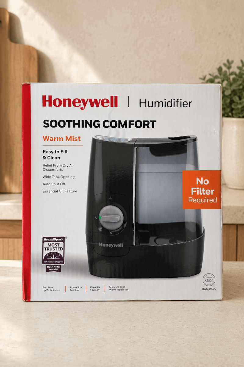 Honeywell Soothing Comfort – Humidificateur à vapeur tiède, sans filtre - Ayoye Destock