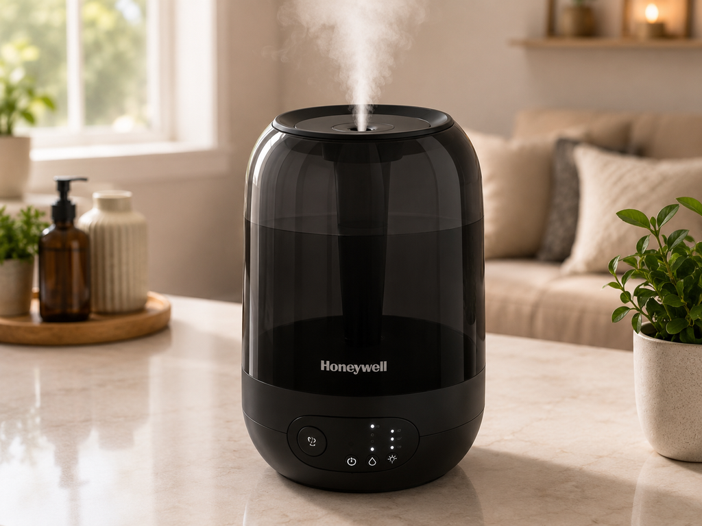 Honeywell Ultra Plus Humidificateur à Vapeur Froide Ultrasonique Sans Filtre Grandes Pièces – 1,5 Gal