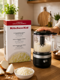 KitchenAid Hachoir Sans Fil 5 Tasses avec Batterie Lithium-Ion Rechargeable – Noir Mat – Modèle KFCB519BM