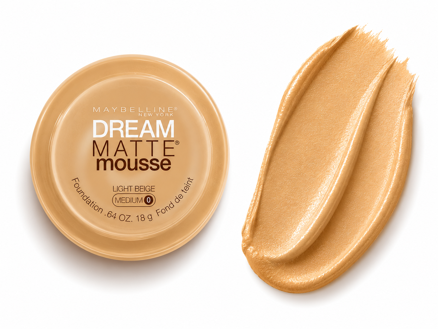 Maybelline New York Dream Matte Mousse – Fond de teint mousse mat longue tenue – 18 g