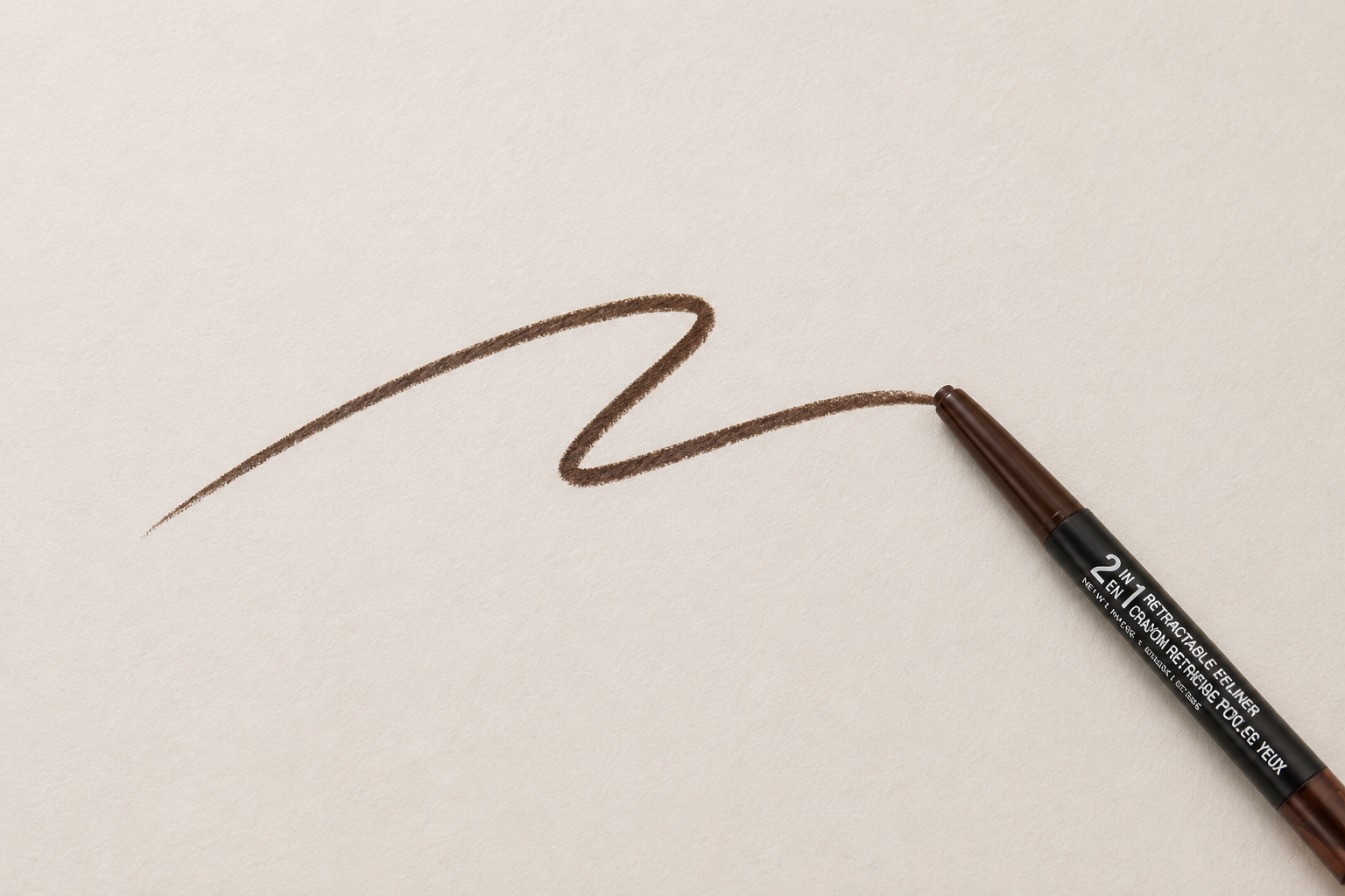 Marcelle 2-in-1 Retractable Waterproof Eyeliner – Crayon Yeux Longue Tenue Hypoallergénique
