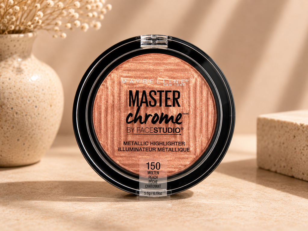 Maybelline FaceStudio Master Chrome – Illuminateur Métallique en Poudre | 5,6 g
