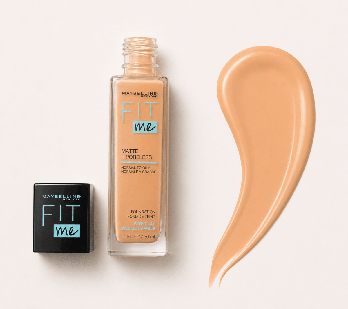 Maybelline New York Fit Me Matte + Poreless – Fond de teint matifiant, peau normale à grasse - Ayoye Destock