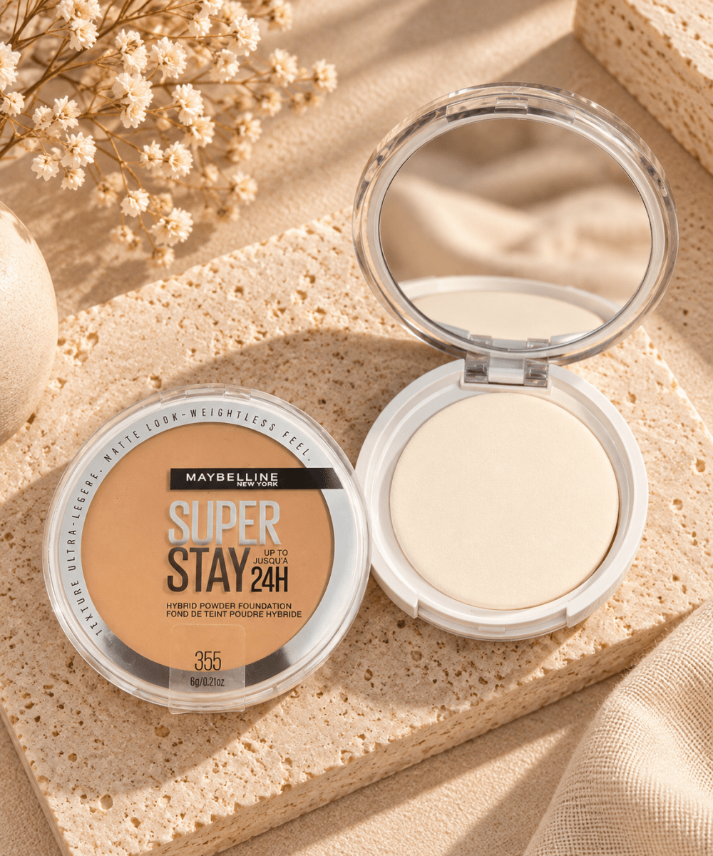 Maybelline New York SuperStay 24H Fond de Teint en Poudre Hybride – Couvrance Complète, Fini Mat Ultra-Léger - Ayoye Destock