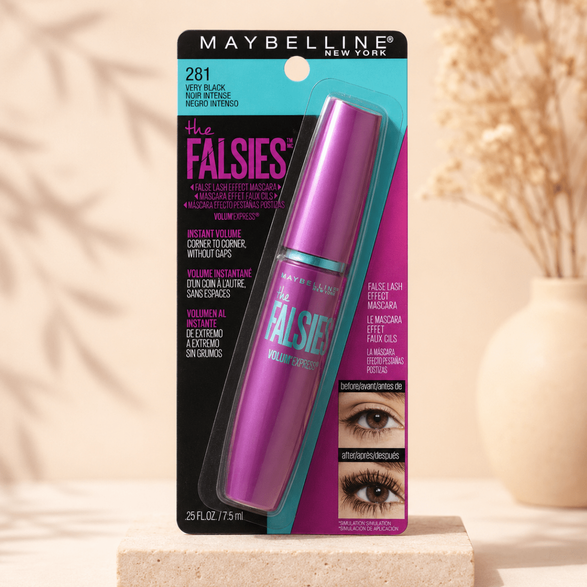 Maybelline New York The Falsies Volum'Express – Mascara effet faux cils, volume instantané - Ayoye Destock