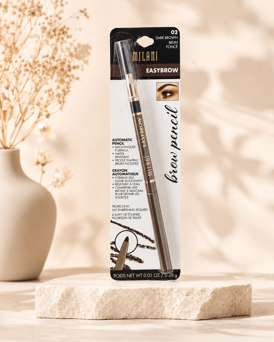 Milani Easybrow – Crayon automatique pour sourcils avec brosse spoolie intégrée - Ayoye Destock