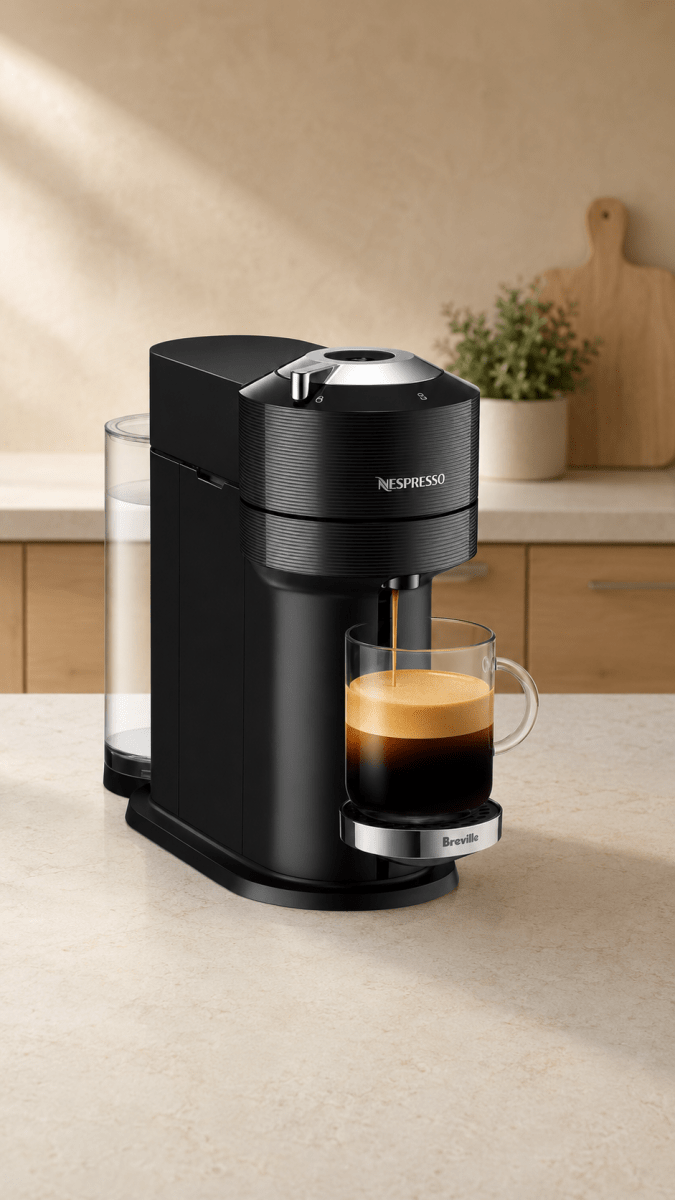 Nespresso Vertuo Next Premium par Breville – Machine à café et espresso, Noir classique - Ayoye Destock