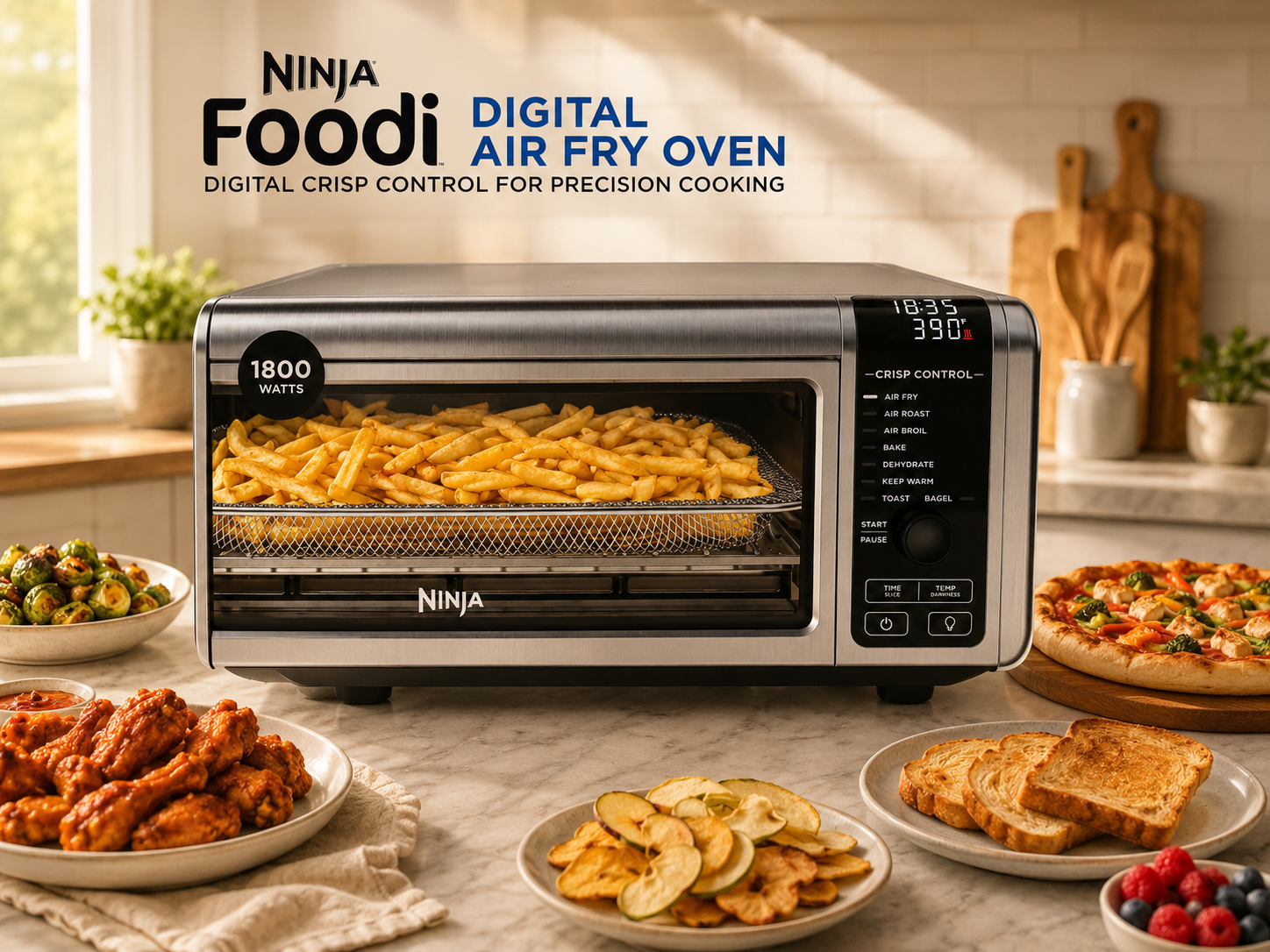 Ninja Foodi Digital Air Fry Oven – Friteuse à air et four multifonction