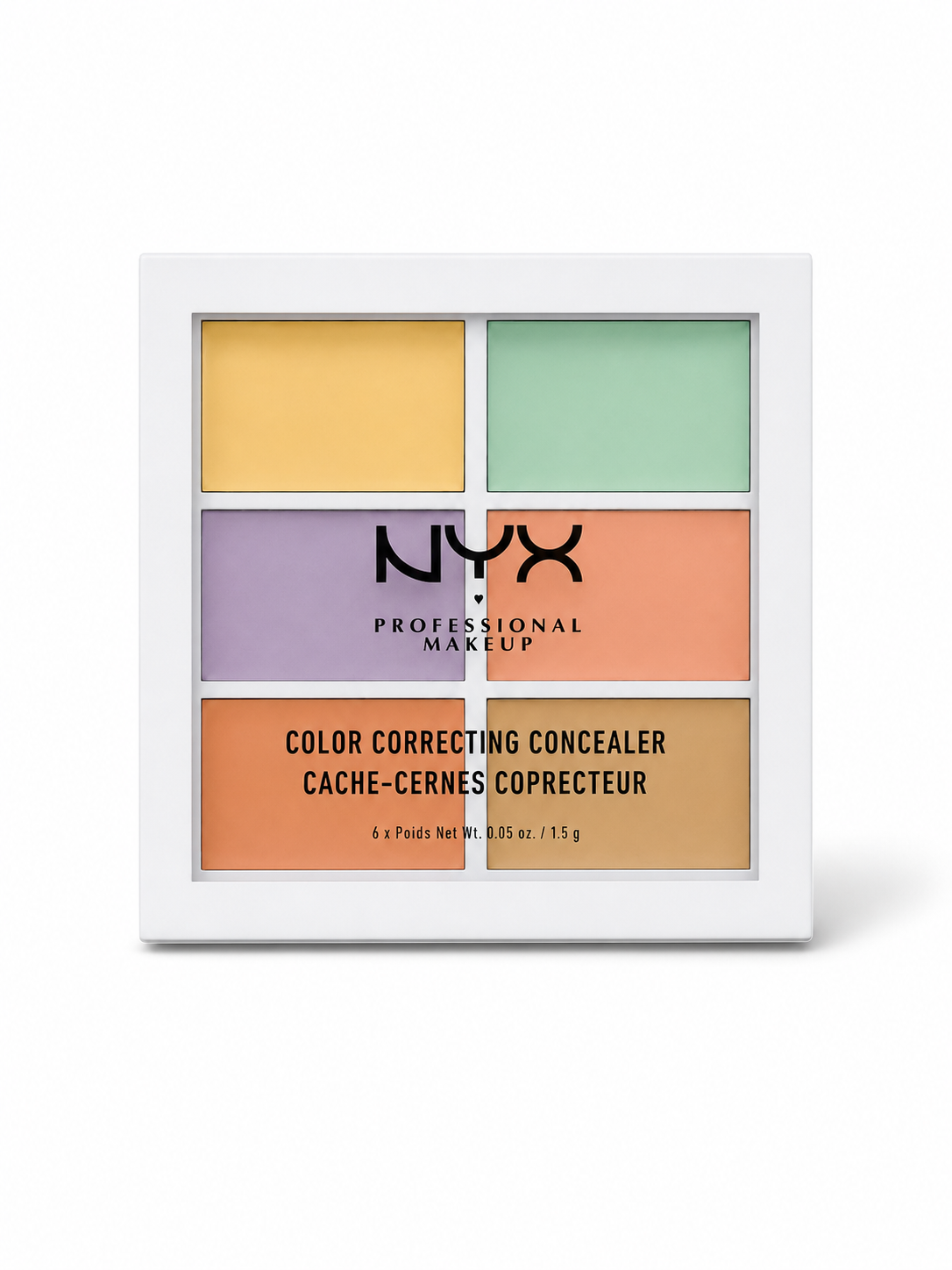 NYX Professional Makeup Color Correcting Concealer Palette 6 teintes