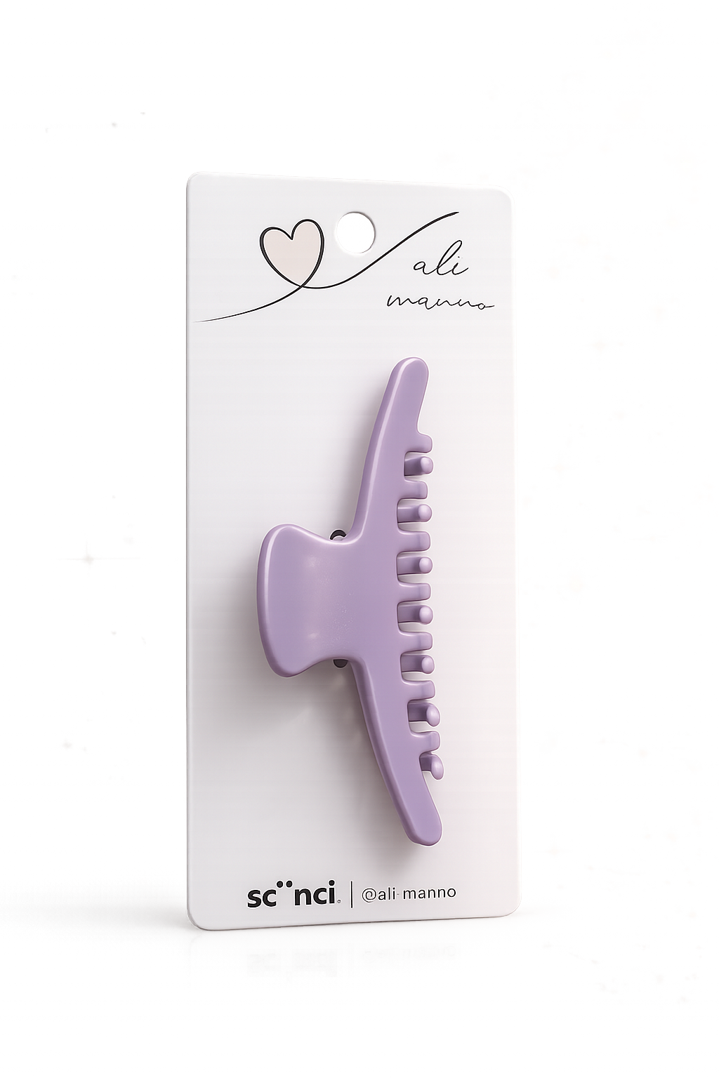 Scünci Pince à cheveux lavande – Collection Ali Manno – Accessoire coiffure antiglisse
