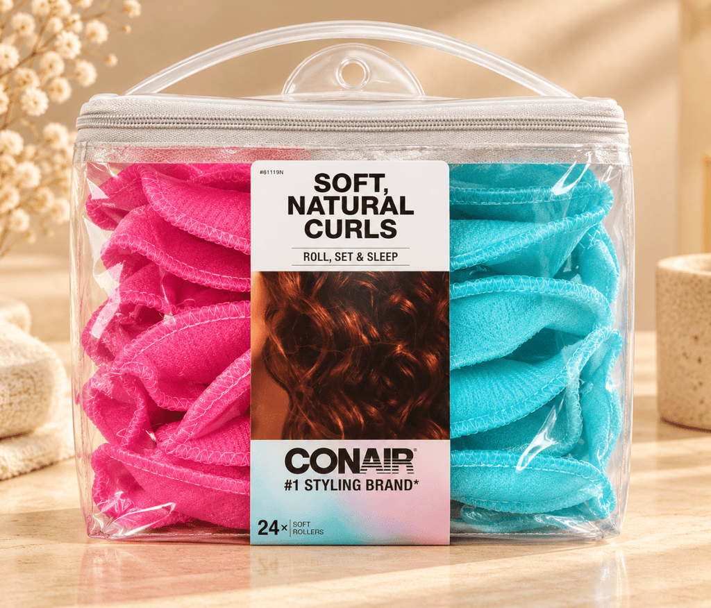 Conair bigoudis souples 24 pièces – Boucles naturelles sans chaleur, confortables pour dormir, avec sac réutilisable - Ayoye Destock