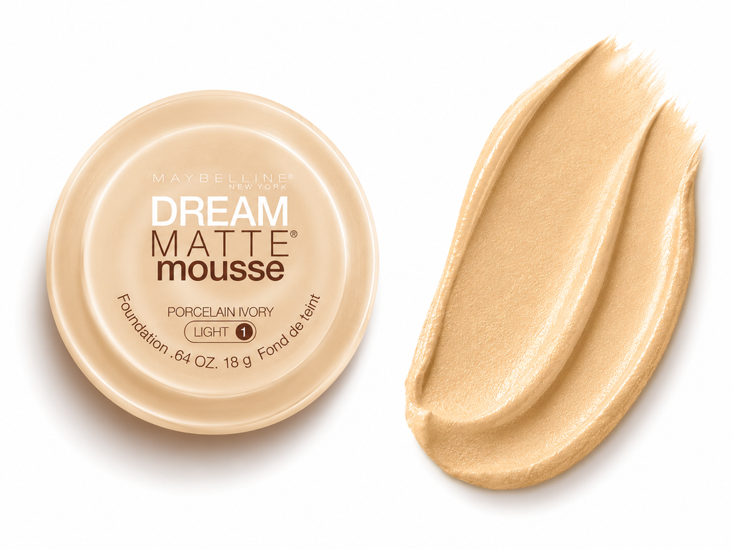 Maybelline New York Dream Matte Mousse – Fond de teint mousse mat longue tenue – 18 g