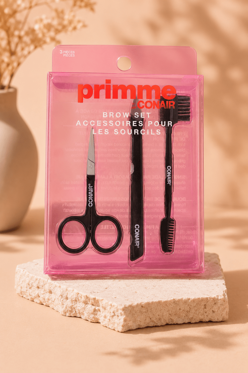 Primme by Conair – Ensemble accessoires pour sourcils 3 pièces, série professionnelle - Ayoye Destock