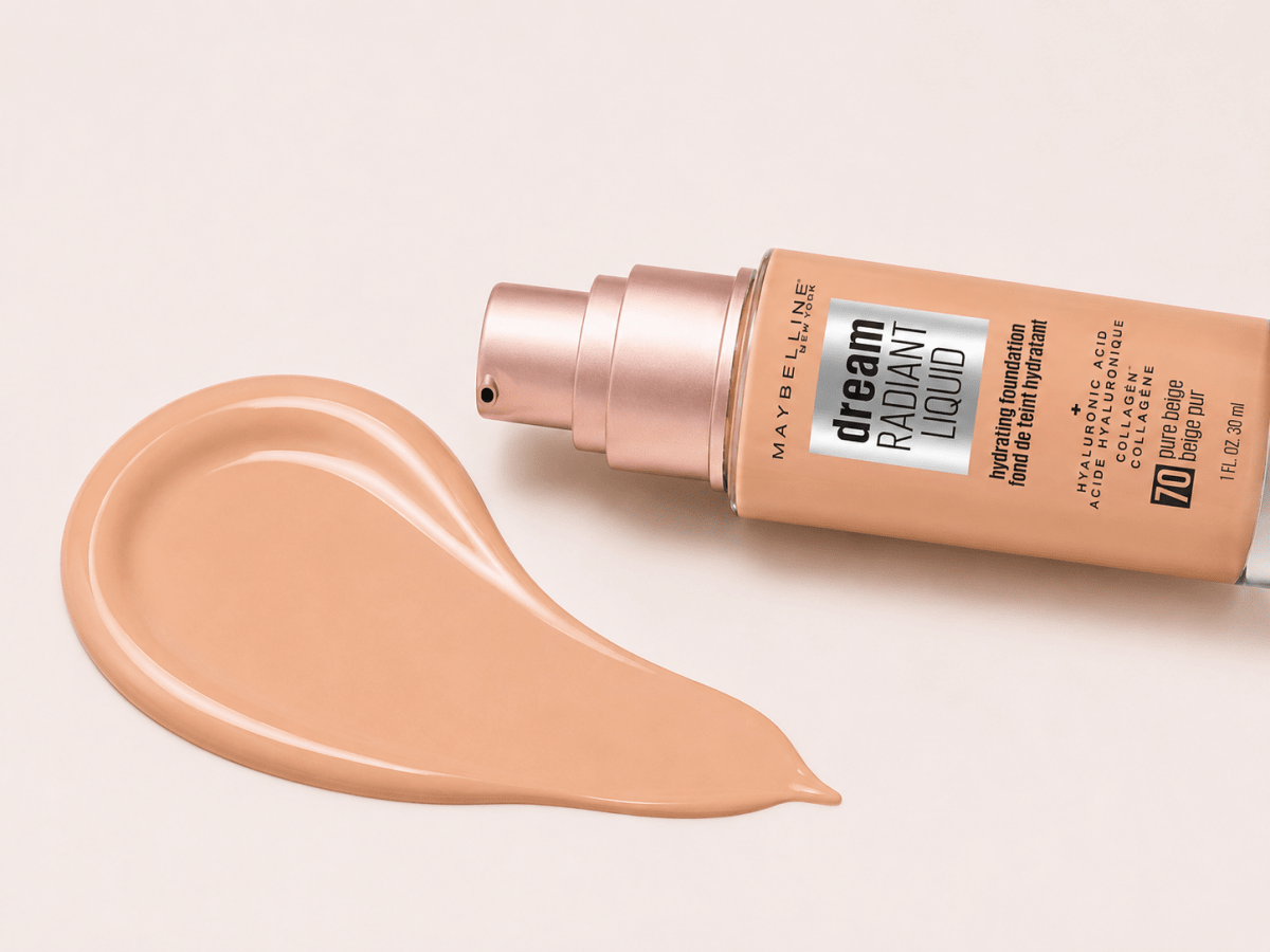 Maybelline New York Dream Radiant Liquid – Fond de Teint Hydratant à l'Acide Hyaluronique et Collagène, Couvrance Moyenne! - Ayoye Destock