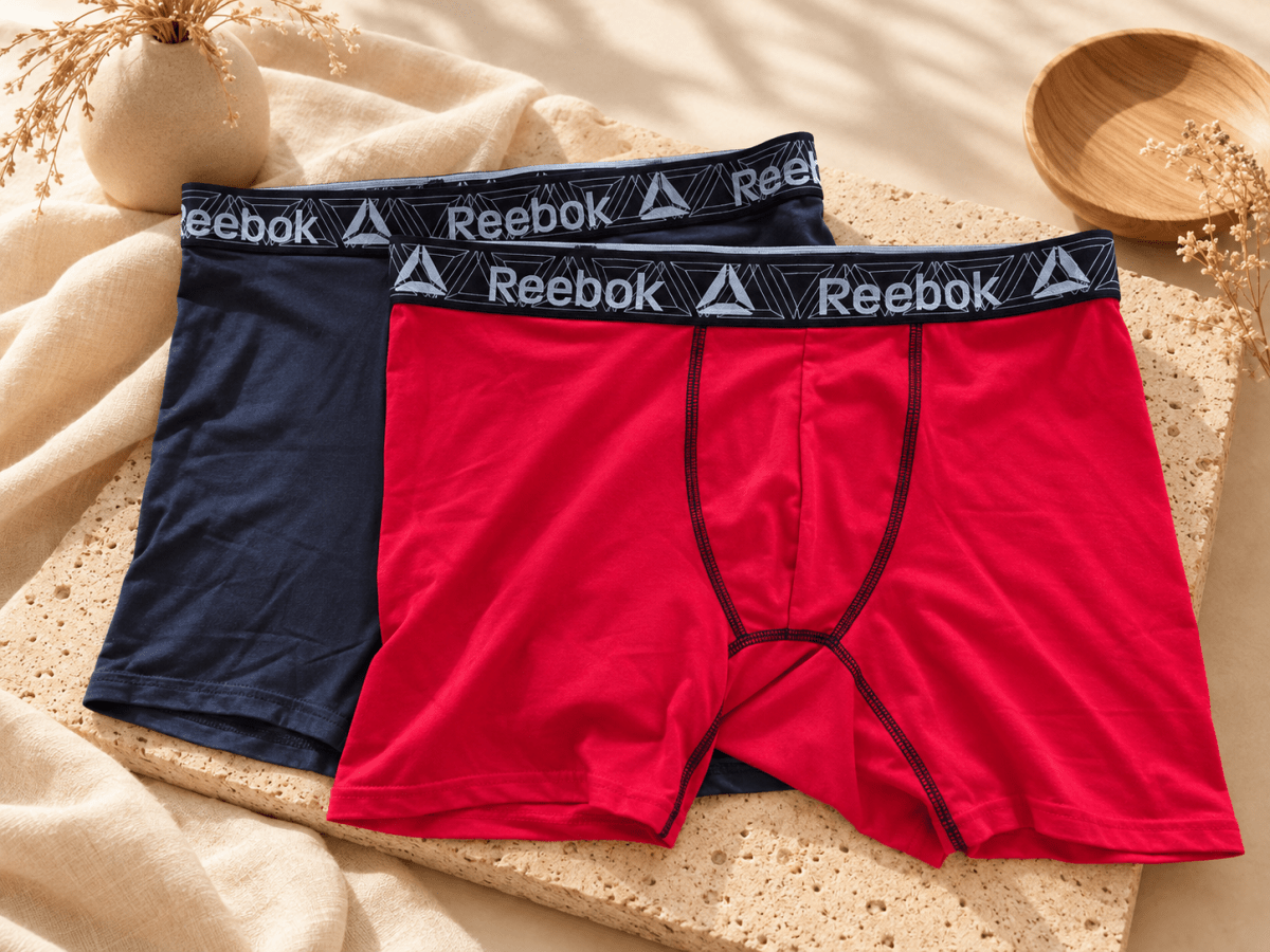 Reebok – Sous-vêtement de performance homme (slip, boxer court ou boxer long), vendu à l'unité, couleur variée - Ayoye Destock