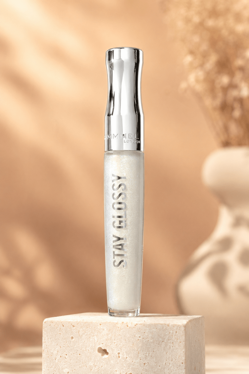 Rimmel London Stay Glossy – Brillant à lèvres haute brillance, tenue jusqu'à 6 heures - Ayoye Destock