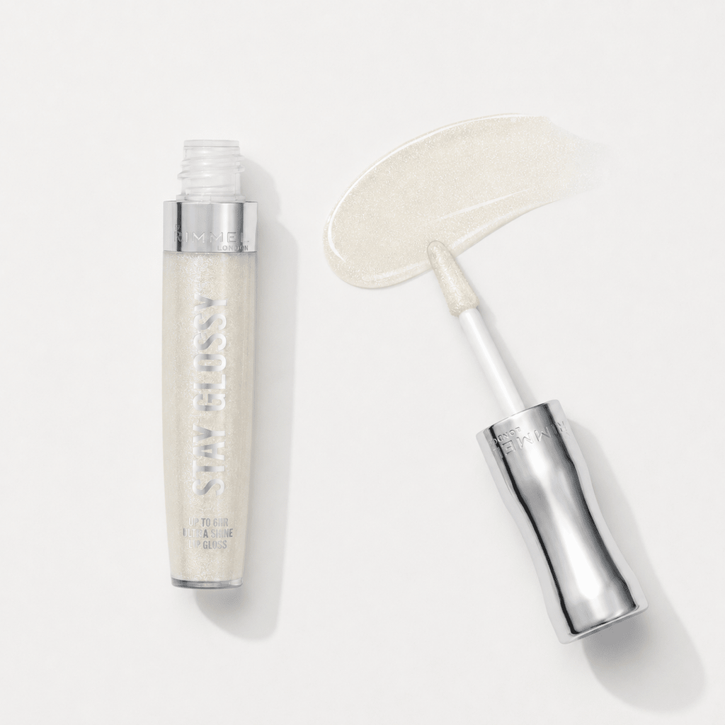 Rimmel London Stay Glossy – Brillant à lèvres haute brillance, tenue jusqu'à 6 heures - Ayoye Destock