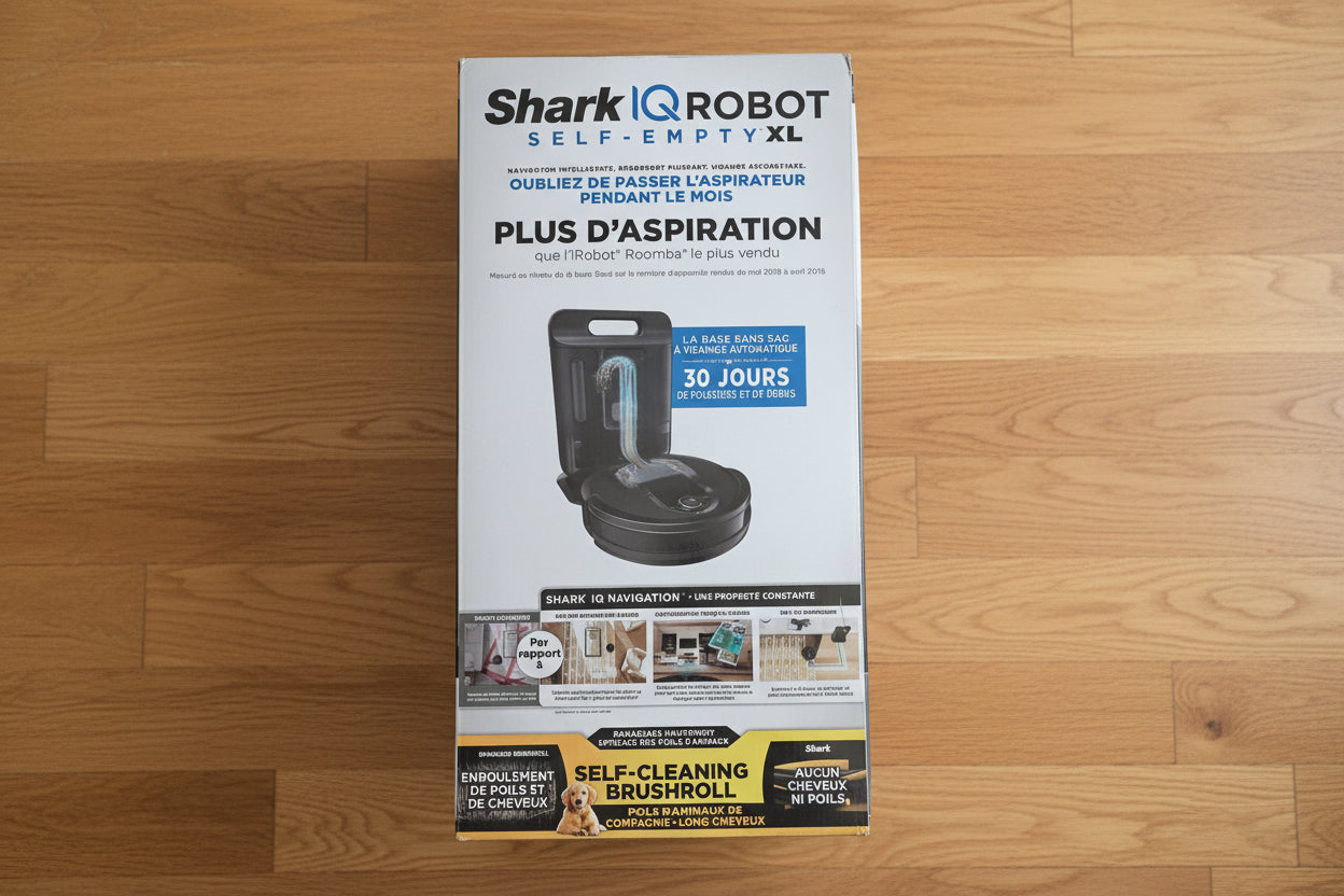 Shark RV1001AEC IQ Robot Self-Empty Vacuum, 35W – Aspirateur robot intelligent noir