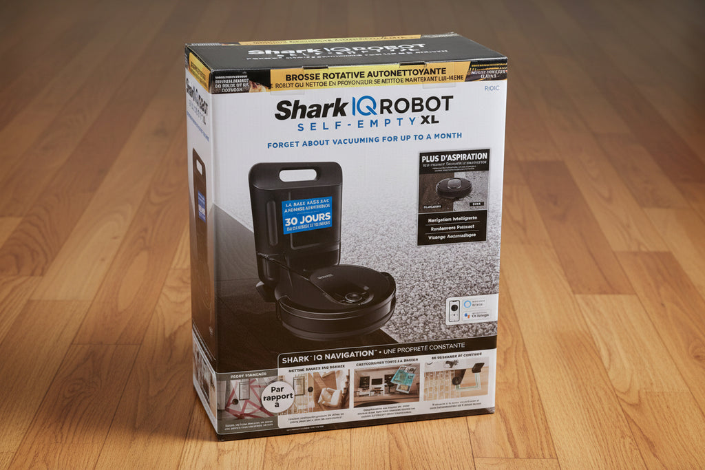 Shark RV1001AEC IQ Robot Self-Empty Vacuum, 35W – Aspirateur robot intelligent noir