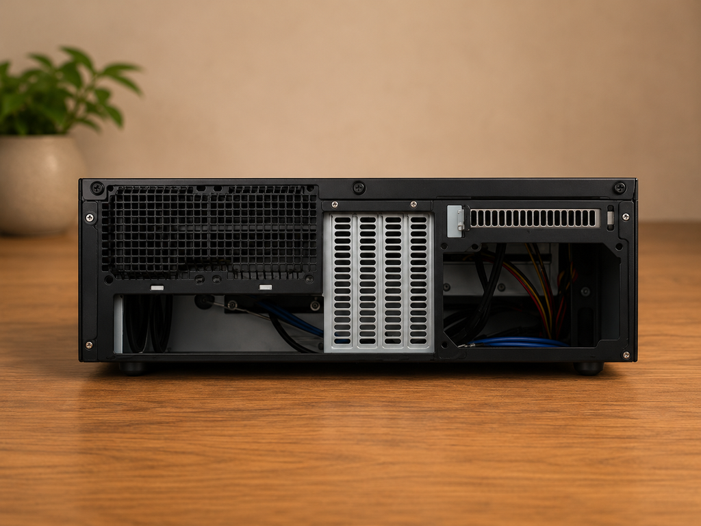 SilverStone Grandia GD06B – Boîtier HTPC Micro-ATX avec 3 Ventilateurs 120mm et 2 Baies Hot-Swap – Noir – Modèle SST-GD06B
