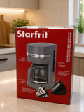 Starfrit Cafetière Électrique à Filtre 10 Tasses avec Maintien au Chaud – 900 W – Grise