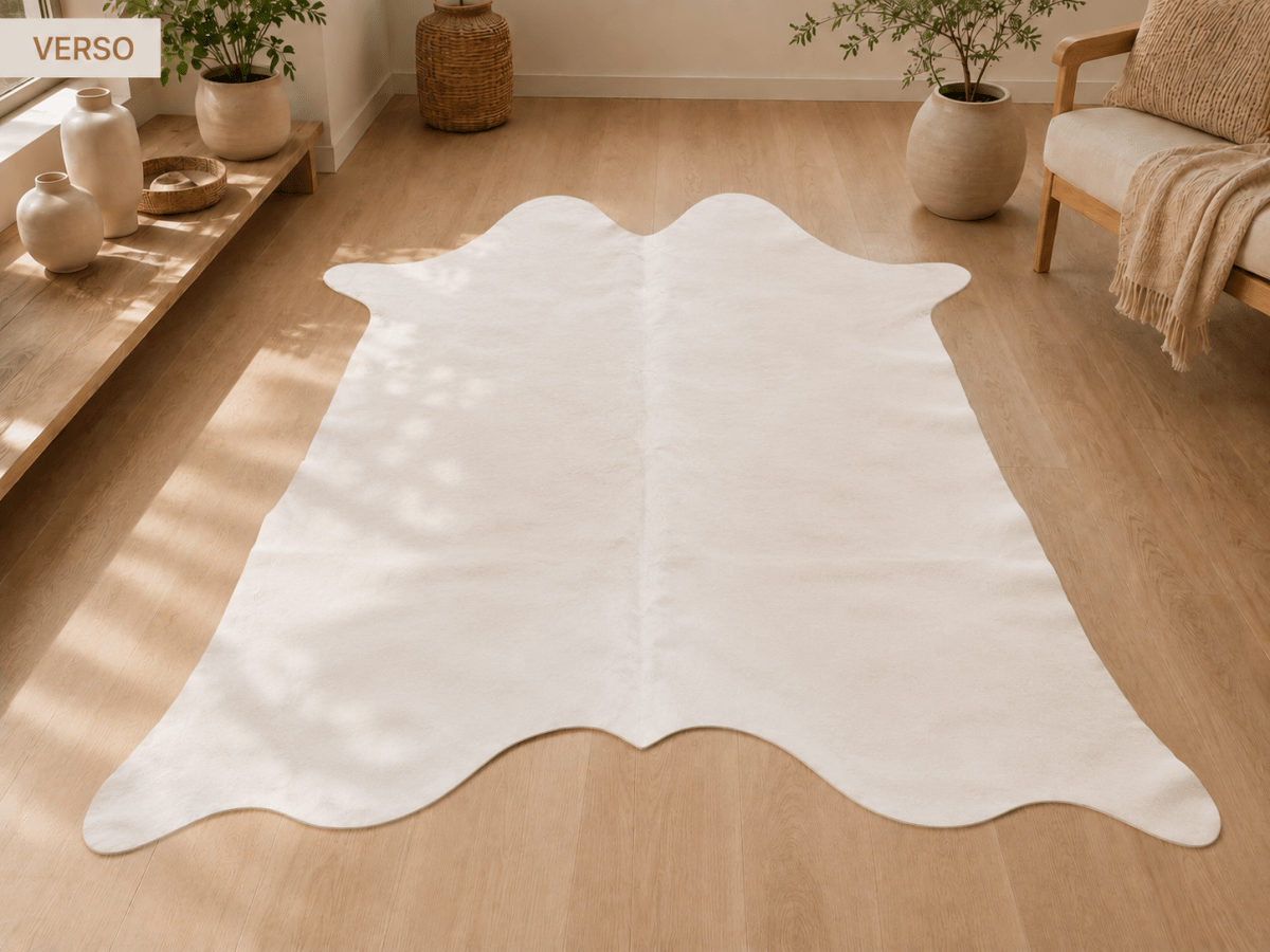 Tapis Faux Cuir de Vache – Style Cowhide Décoratif, Idéal Décor Champêtre et Western - Ayoye Destock
