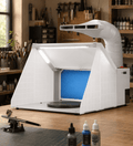 VIVOHOME Cabine de Pulvérisation Portable pour Aérographe – Éclairage LED, Table Tournante et Filtration - Ayoye Destock