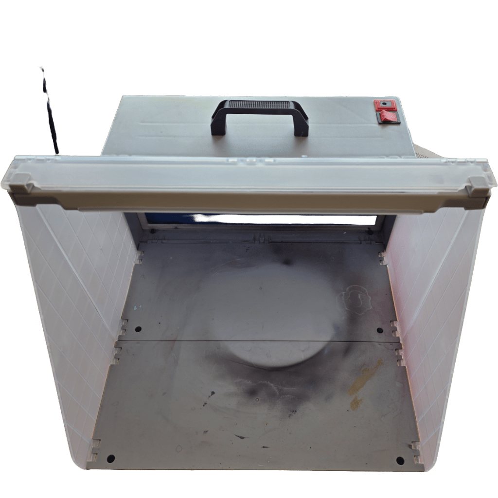 VIVOHOME Cabine de Pulvérisation Portable pour Aérographe – Éclairage LED, Table Tournante et Filtration - Ayoye Destock